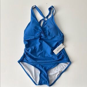 Calvin Klein Vibrant Blue One Piece Swimwear